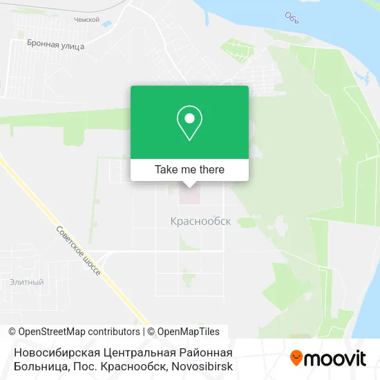 Новосибирская Центральная Районная Больница, Пос. Краснообск map