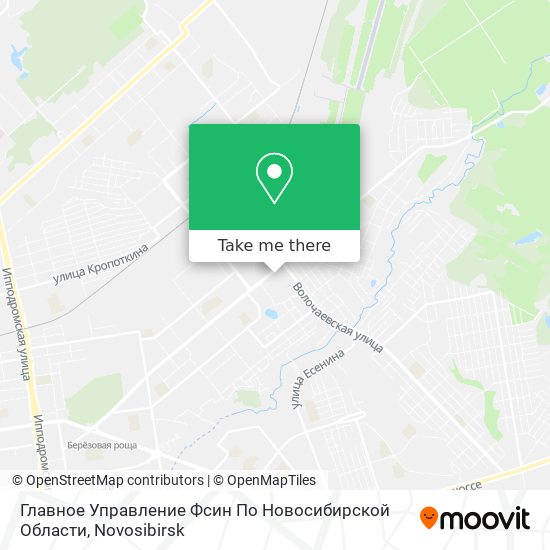 Главное Управление Фсин По Новосибирской Области map