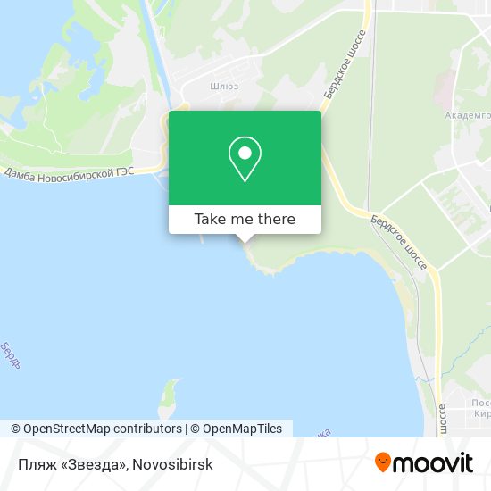 Пляж «Звезда» map