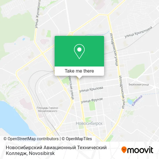 Новосибирский Авиационный Технический Колледж map