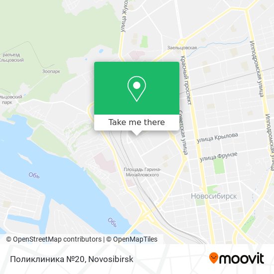 Поликлиника №20 map