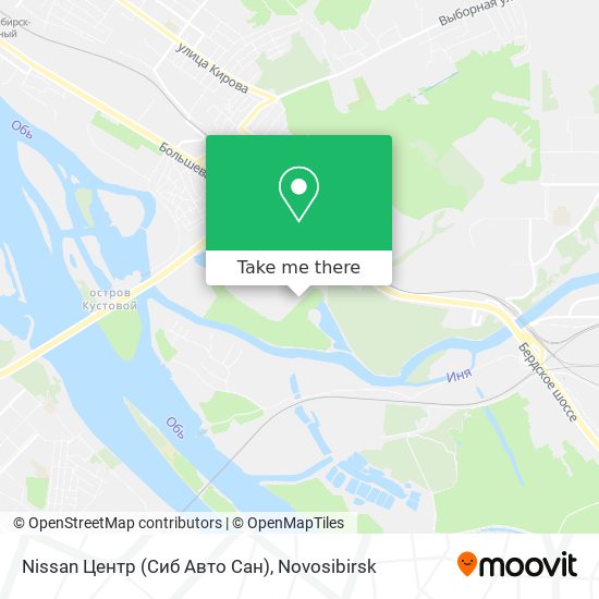 Nissan Центр (Сиб Авто Сан) map