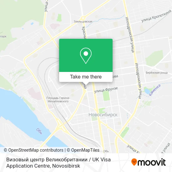 Визовый центр Великобритании / UK Visa Application Centre map
