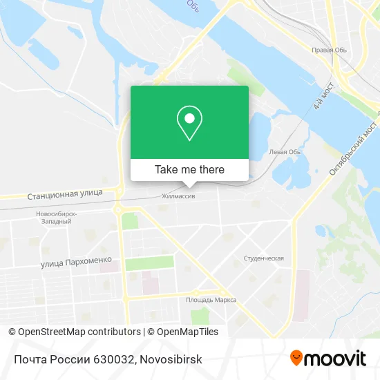 Почта России 630032 map
