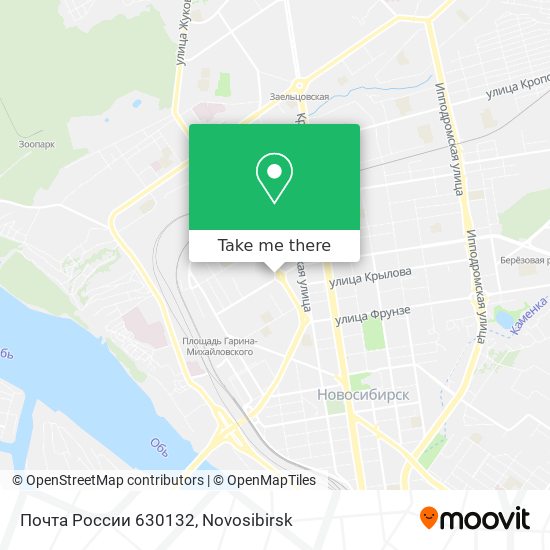 Почта России 630132 map
