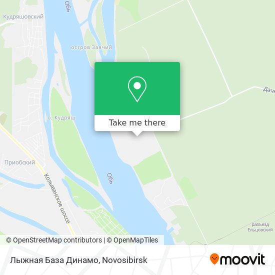Лыжная База Динамо map