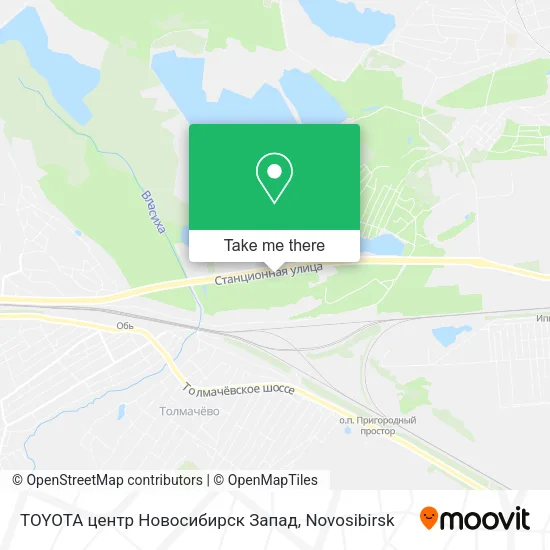 TOYOTA центр Новосибирск Запад map