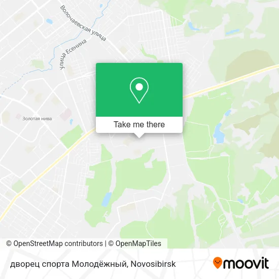 дворец спорта  Молодёжный map