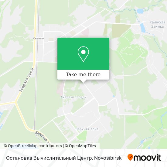 Остановка  Вычислительный Центр map