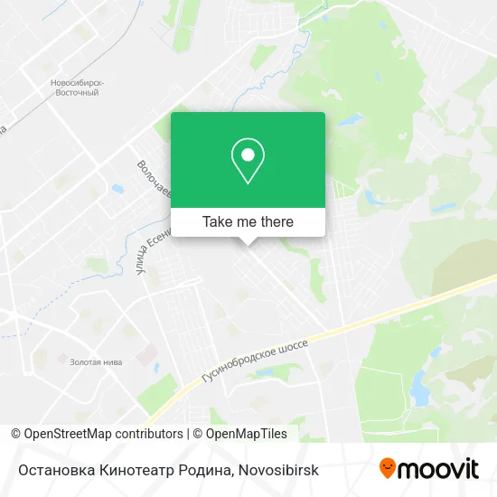 Остановка Кинотеатр Родина map