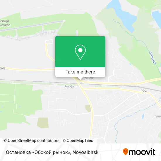 Остановка «Обской рынок» map