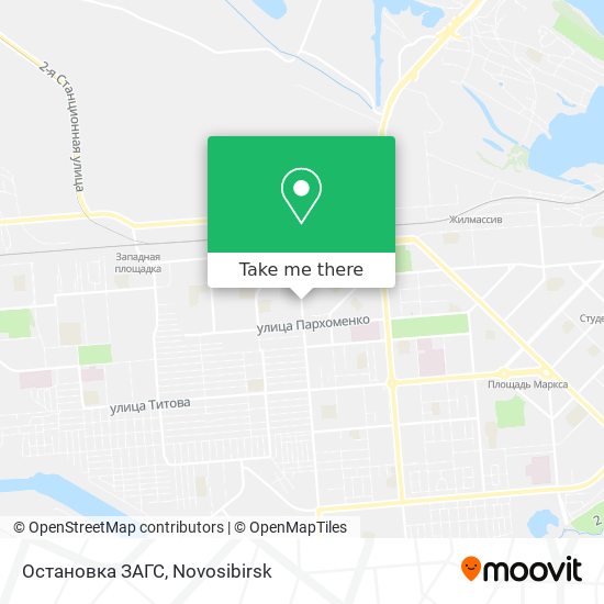 Остановка ЗАГС map