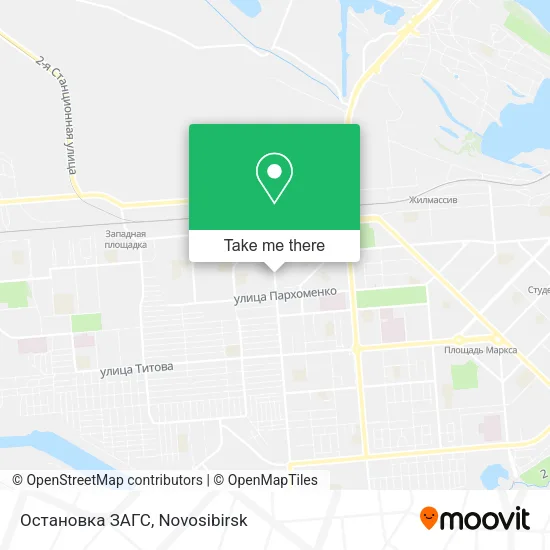 Остановка ЗАГС map