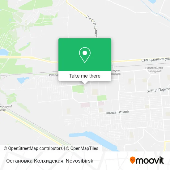 Остановка  Колхидская map