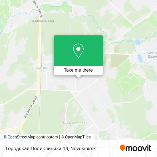 Городская Поликлиника 14 map