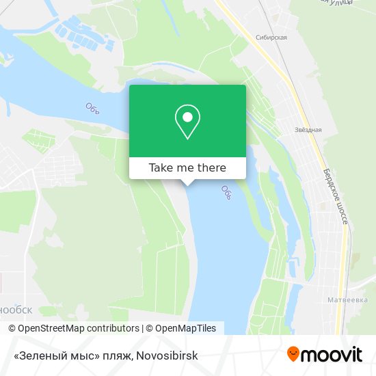 «Зеленый мыс» пляж map