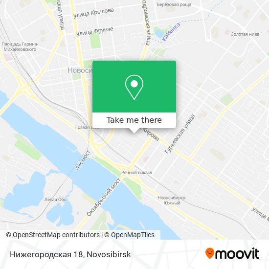 Нижегородская 18 map