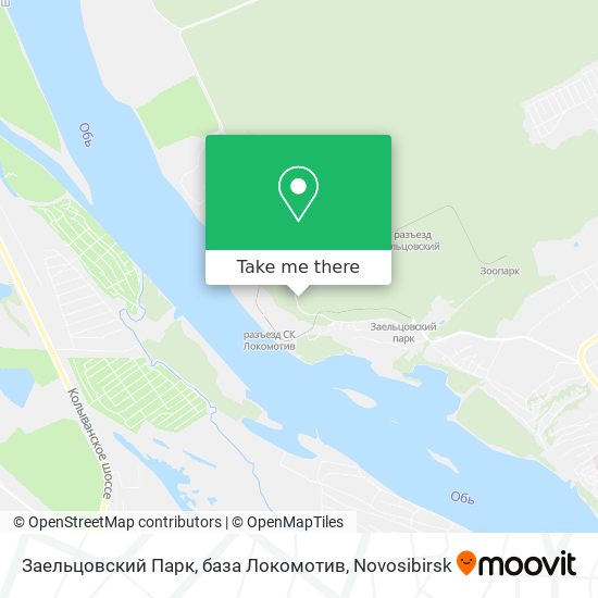 Заельцовский Парк, база Локомотив map