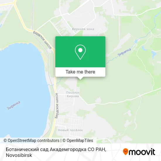 Ботанический сад Академгородка СО РАН map