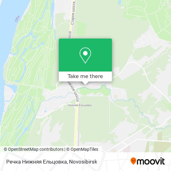 Речка Нижняя Ельцовка map