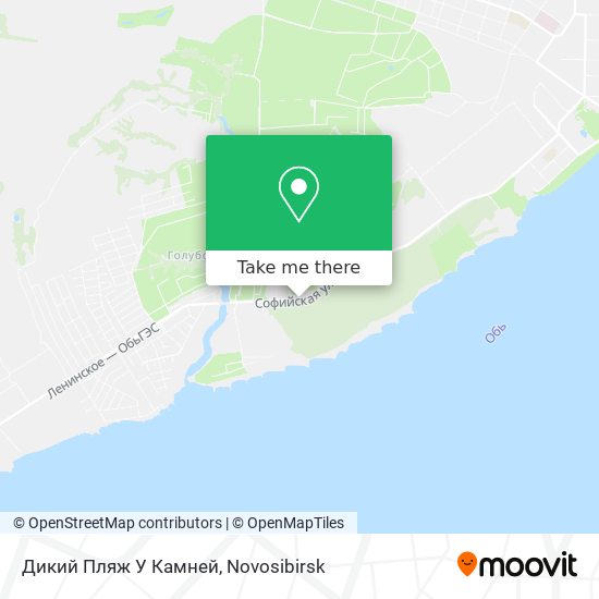 Дикий Пляж У Камней map