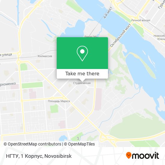 НГТУ, 1 Корпус map