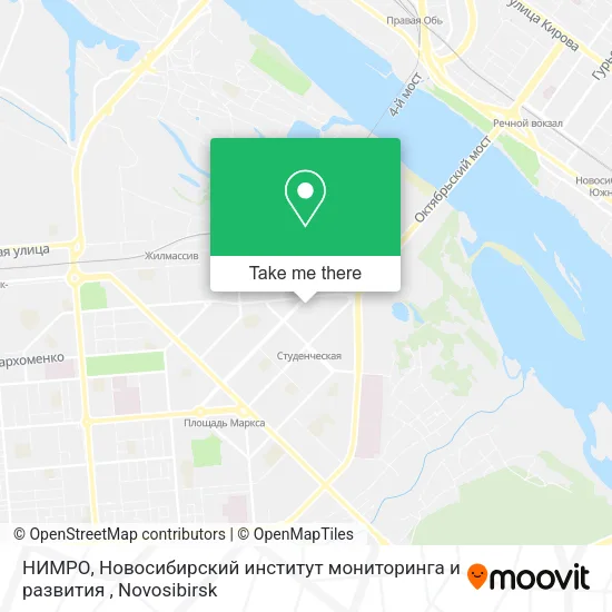 НИМРО, Новосибирский институт мониторинга и развития map