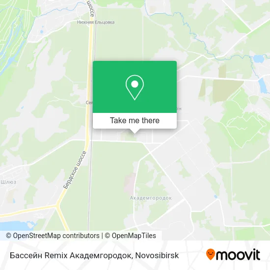 Бассейн Remix Академгородок map