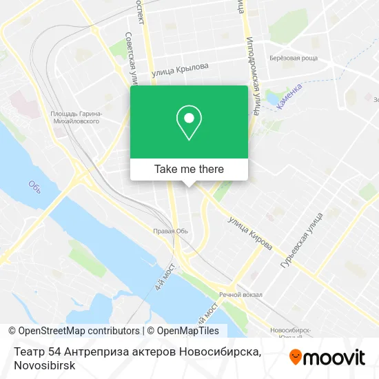Театр 54  Антреприза актеров Новосибирска map