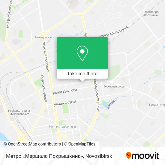 Метро «Маршала Покрышкина» map