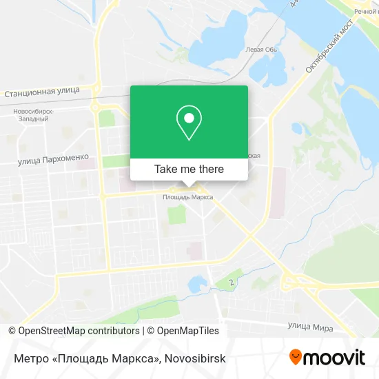 Метро «Площадь Маркса» map