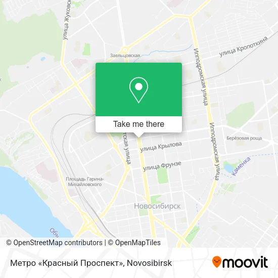 Метро «Красный Проспект» map