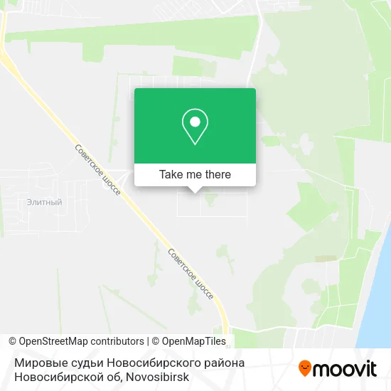 Мировые судьи Новосибирского района Новосибирской об map