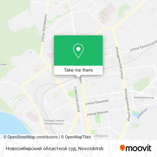 Новосибирский областной суд map
