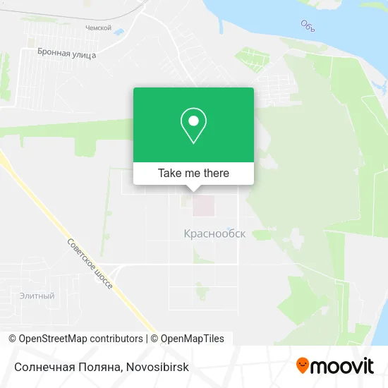 Солнечная Поляна map