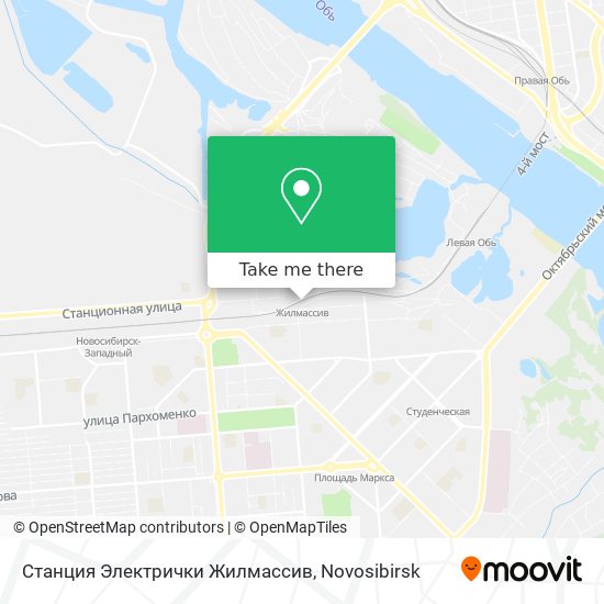Станция Электрички Жилмассив map