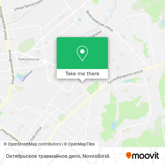 Октябрьское травмайное депо map