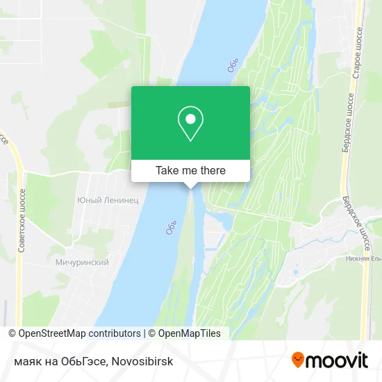 маяк на ОбьГэсе map