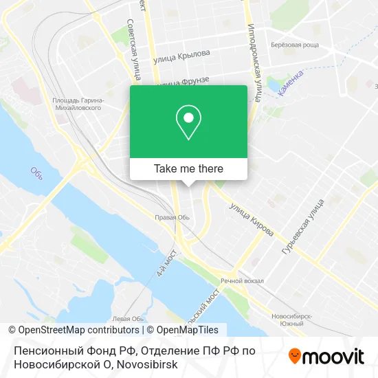 Пенсионный Фонд РФ, Отделение ПФ РФ по Новосибирской О map
