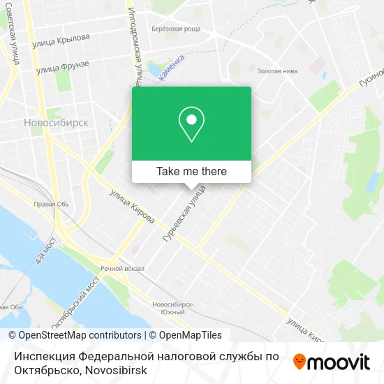 Инспекция Федеральной налоговой службы по Октябрьско map