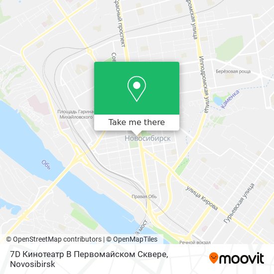 7D Кинотеатр В Первомайском Сквере map