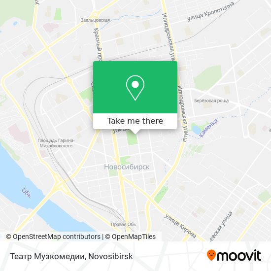 Театр Музкомедии map