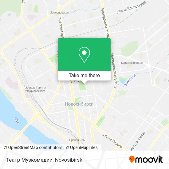 Театр Музкомедии map
