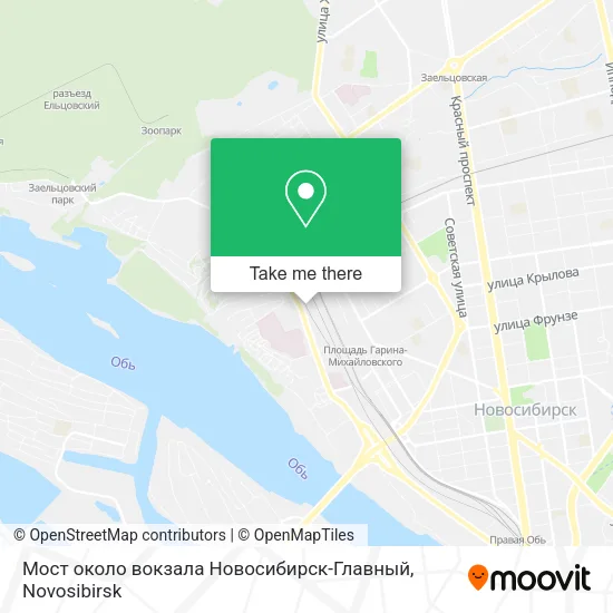 Мост около вокзала Новосибирск-Главный map