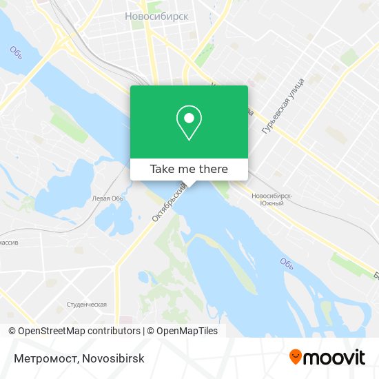 Метромост map