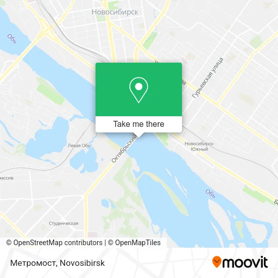 Метромост map