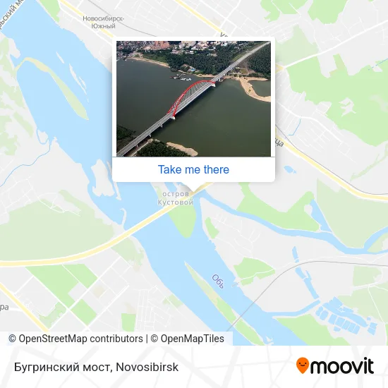 Бугринский мост map