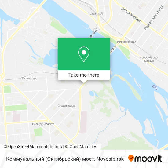 Коммунальный (Октябрьский) мост map