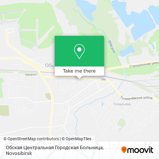 Обская Центральная Городская Больница map