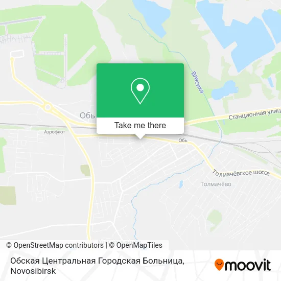 Обская Центральная Городская Больница map